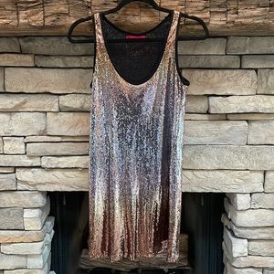 VELVET sequin dress ombré color